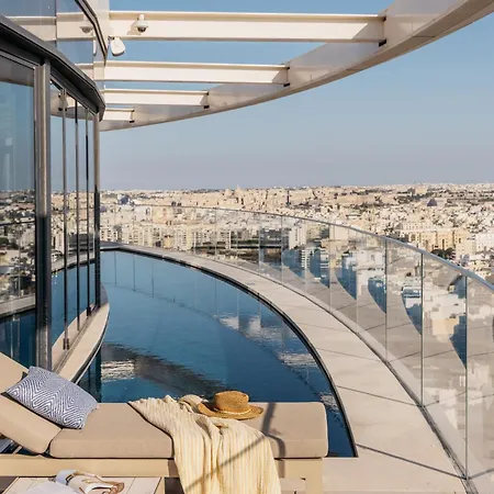 27Th Top Floor Designer Apartment In Mercury Tower With Pool Access 公寓 Saint Julian's